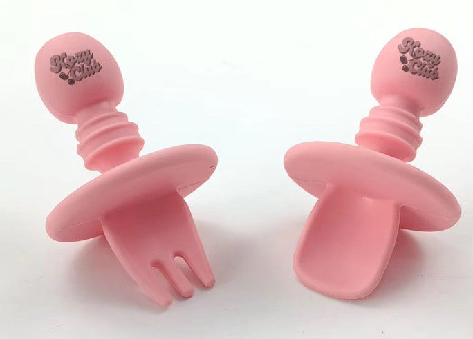 FORK AND SPOON SET I PINK