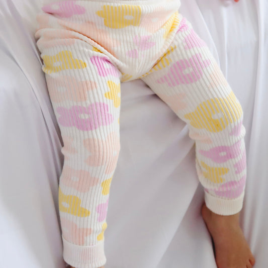 PETAL POP I RIBBED KNIT SET