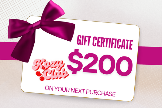KOZY CLUB - $200 GIFT CARD