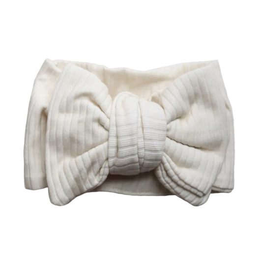 OVERSIZED TOPKNOT I CREAM