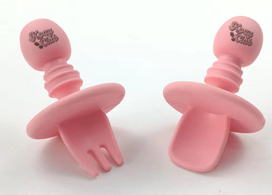 FORK AND SPOON SET I PINK