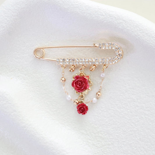 GOLD KEEPSAKE PIN I DIAMANTÉ LUXE ETERNAL ROMANCE