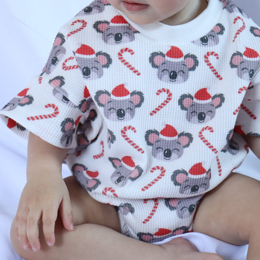 KOZY KOALA CHRISTMAS I BUBBLE ROMPER