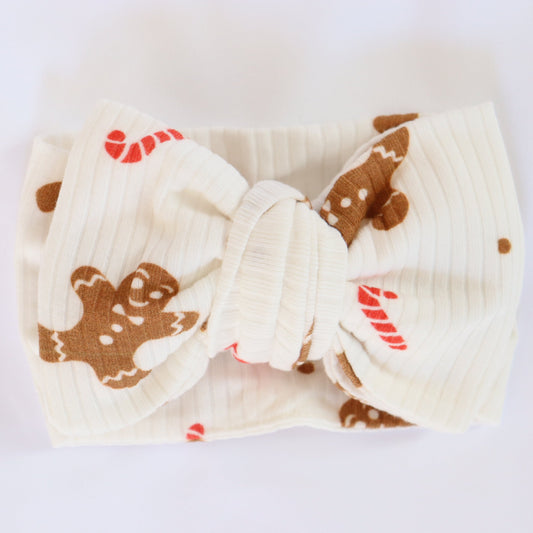 OVERSIZED TOPKNOT I GINGERBREAD JOY