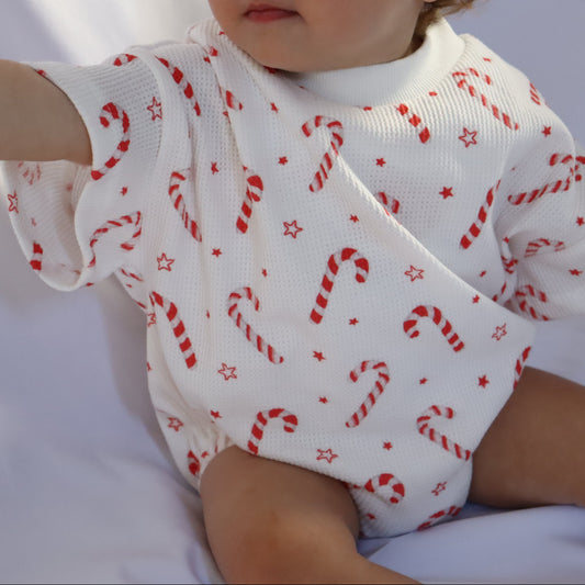 PEPPERMINT POP I BUBBLE ROMPER