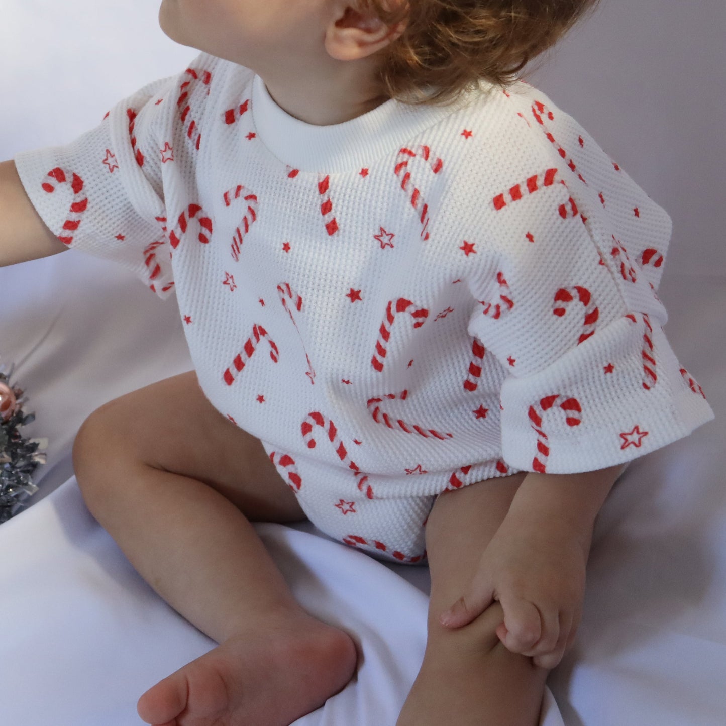 PEPPERMINT POP I BUBBLE ROMPER