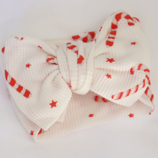 OVERSIZED TOPKNOT I PEPPERMINT POP