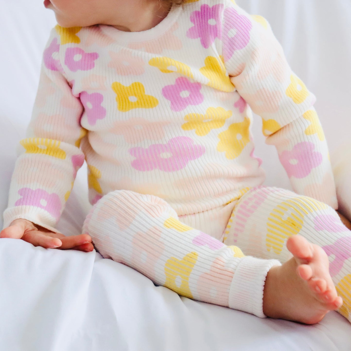 PETAL POP I RIBBED KNIT SET