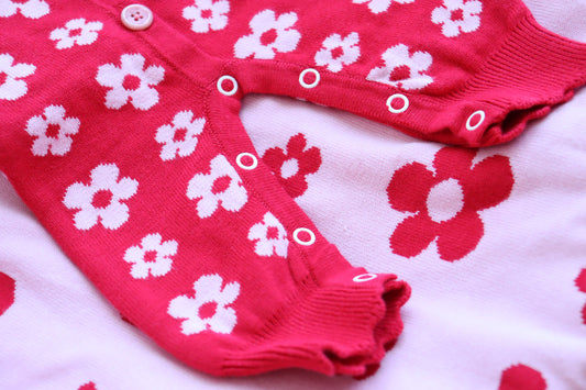 CHERRY BLOSSOM I KNIT ROMPER