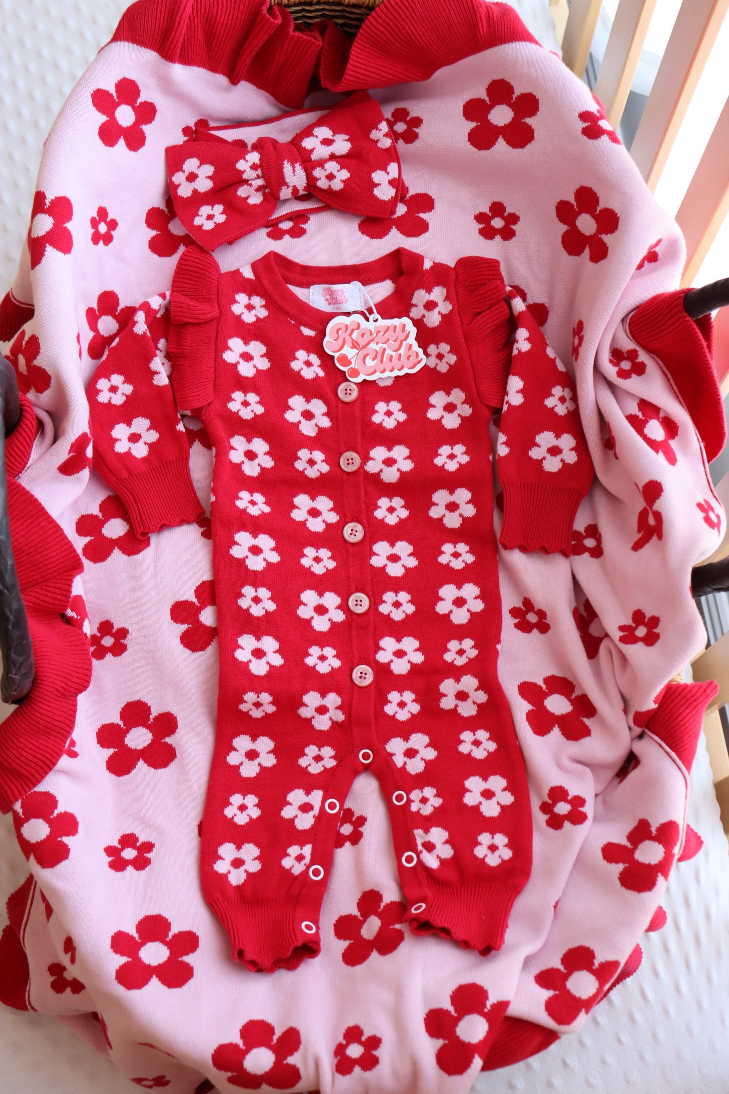 CHERRY BLOSSOM I KNIT ROMPER