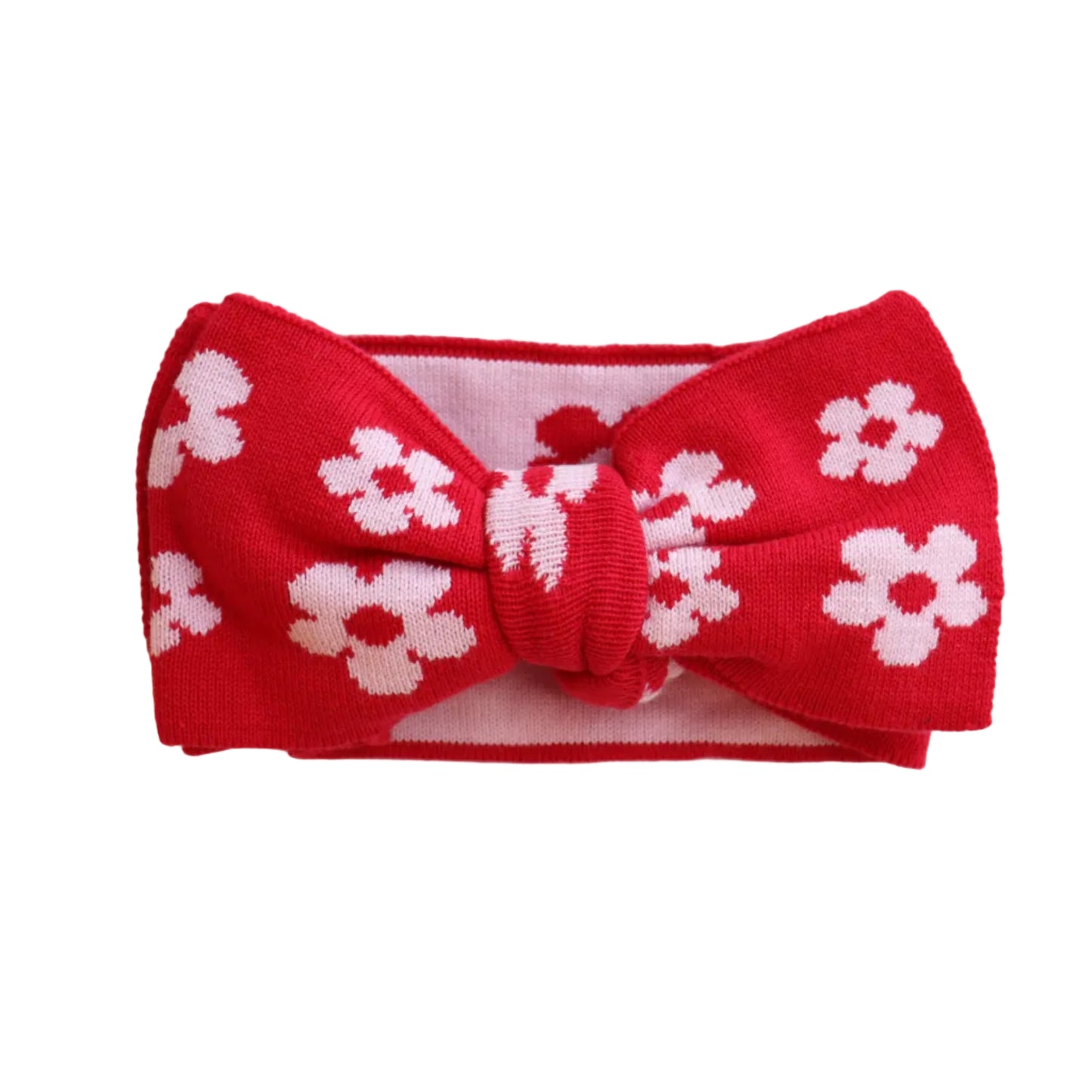 CHERRY BLOSSOM I REVERSIBLE KNITTED TOPKNOT
