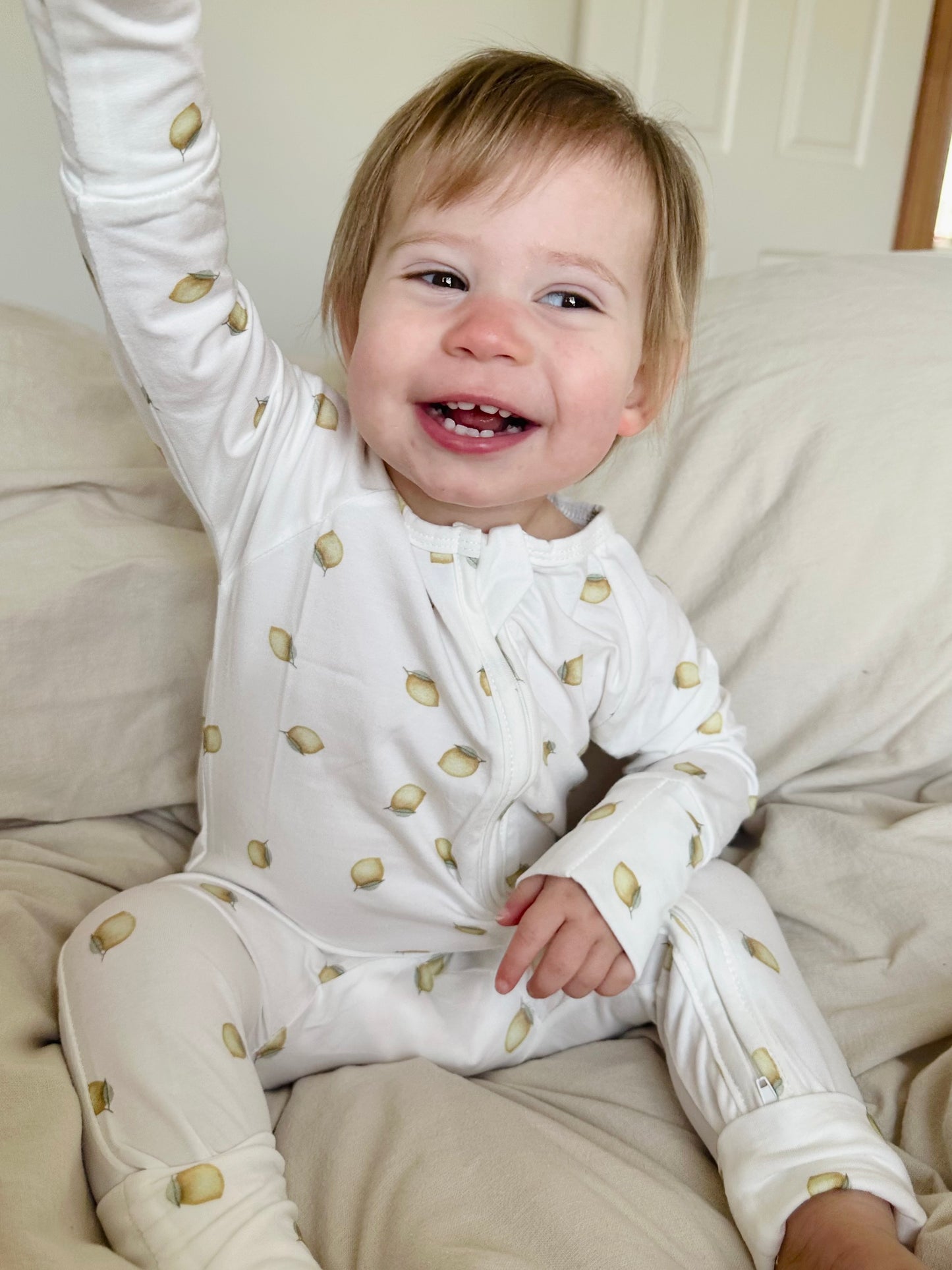 ZIP ROMPER I LEMON SQUEEZE (NO FRILL)