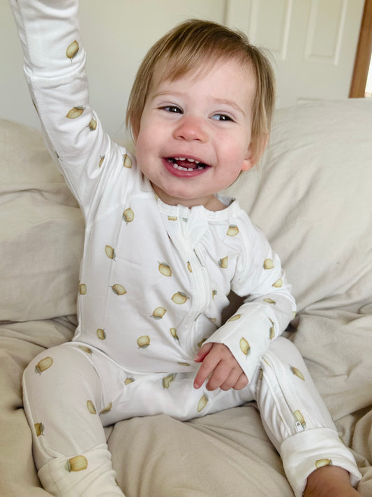 ZIP ROMPER I LEMON SQUEEZE (NO FRILL)