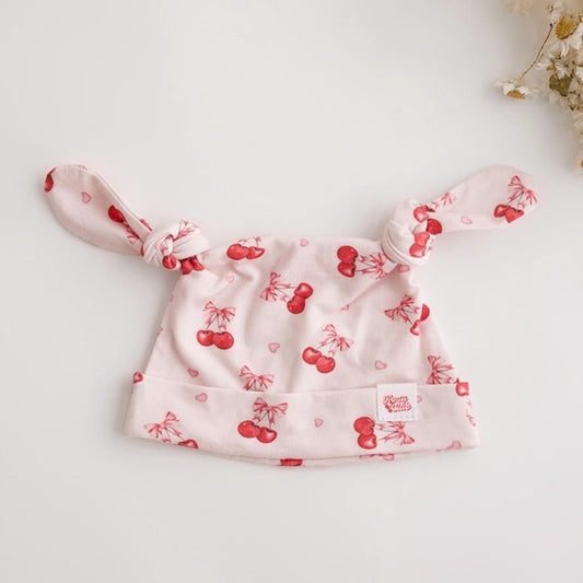 DOUBLE KNOT BEANIE I CHERRY BOWS