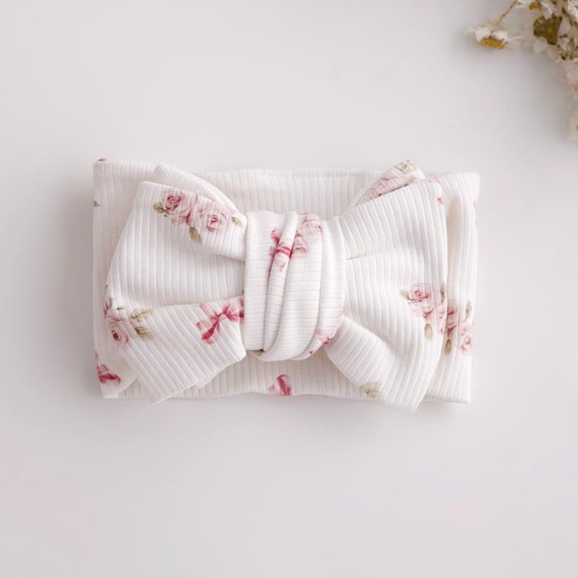 SWADDLE SET I VINTAGE ROSES AND BOWS